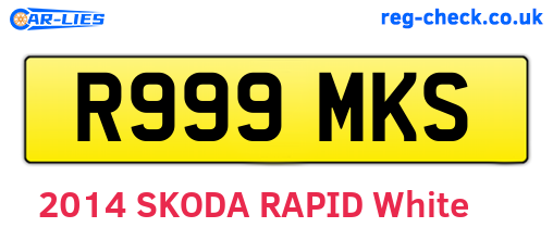 R999MKS are the vehicle registration plates.