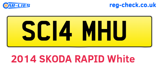 SC14MHU are the vehicle registration plates.