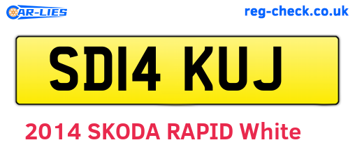 SD14KUJ are the vehicle registration plates.