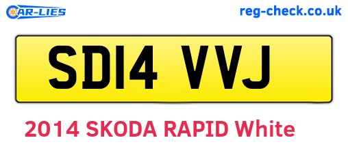 SD14VVJ are the vehicle registration plates.
