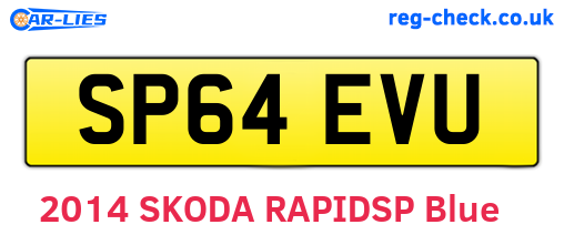 SP64EVU are the vehicle registration plates.