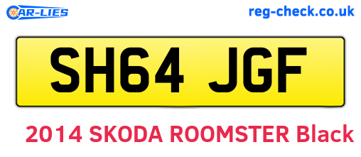 SH64JGF are the vehicle registration plates.