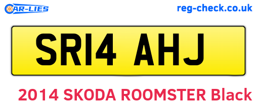 SR14AHJ are the vehicle registration plates.