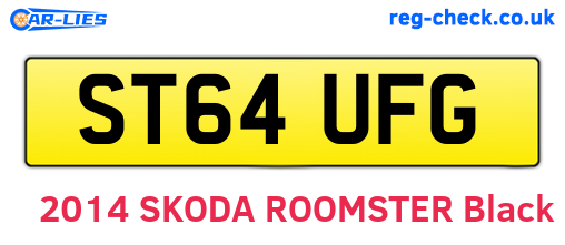 ST64UFG are the vehicle registration plates.