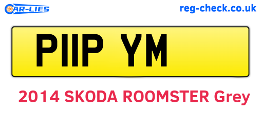 P11PYM are the vehicle registration plates.