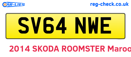 SV64NWE are the vehicle registration plates.