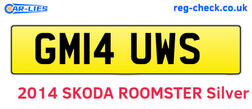 GM14UWS are the vehicle registration plates.