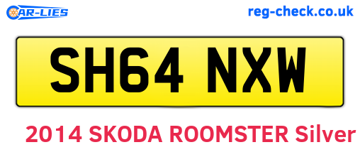 SH64NXW are the vehicle registration plates.