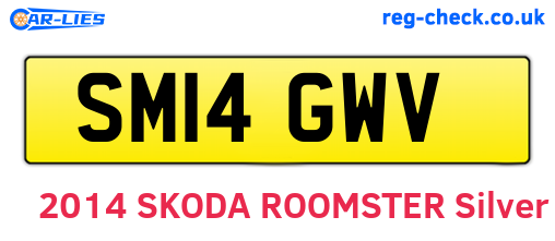 SM14GWV are the vehicle registration plates.