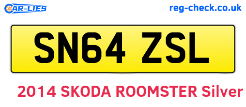 SN64ZSL are the vehicle registration plates.