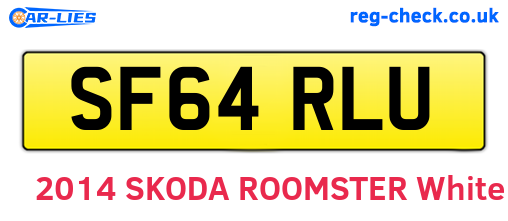 SF64RLU are the vehicle registration plates.