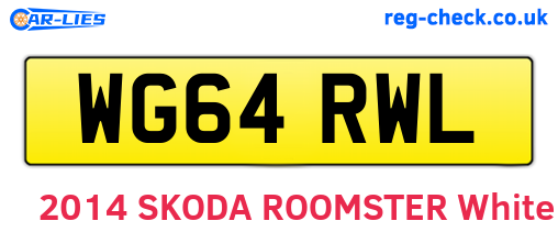 WG64RWL are the vehicle registration plates.