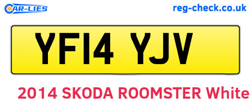 YF14YJV are the vehicle registration plates.