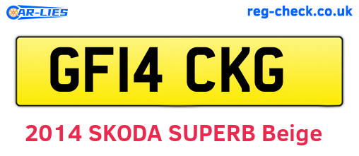 GF14CKG are the vehicle registration plates.
