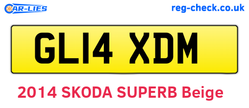 GL14XDM are the vehicle registration plates.