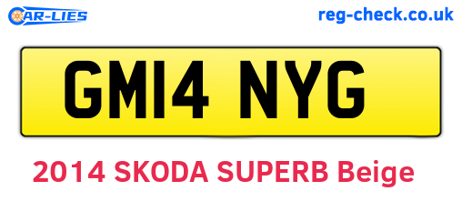 GM14NYG are the vehicle registration plates.