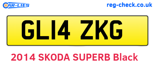 GL14ZKG are the vehicle registration plates.
