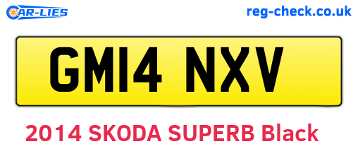 GM14NXV are the vehicle registration plates.