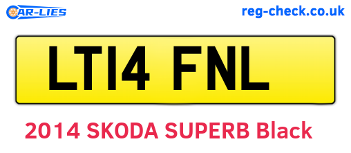 LT14FNL are the vehicle registration plates.