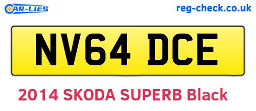 NV64DCE are the vehicle registration plates.