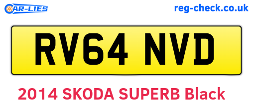 RV64NVD are the vehicle registration plates.