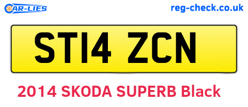 ST14ZCN are the vehicle registration plates.