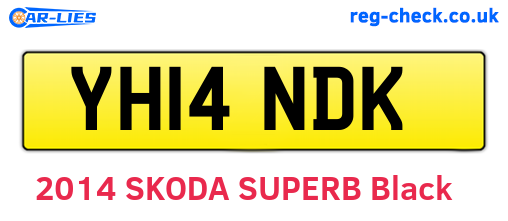 YH14NDK are the vehicle registration plates.