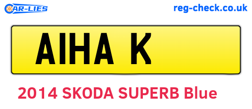 A1HAK are the vehicle registration plates.