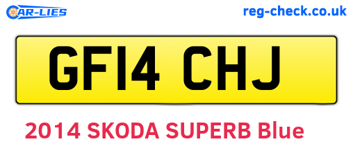 GF14CHJ are the vehicle registration plates.