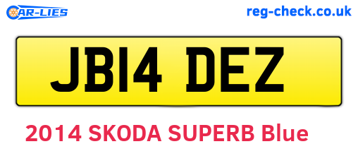 JB14DEZ are the vehicle registration plates.
