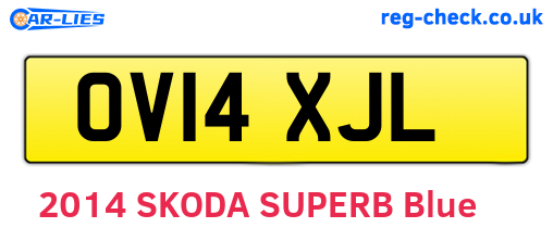 OV14XJL are the vehicle registration plates.