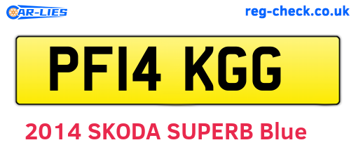 PF14KGG are the vehicle registration plates.