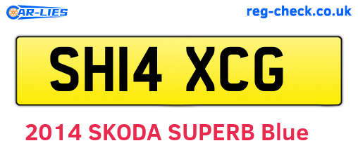 SH14XCG are the vehicle registration plates.