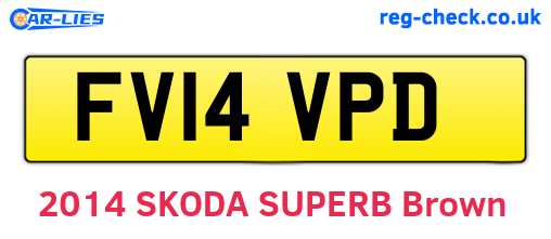 FV14VPD are the vehicle registration plates.