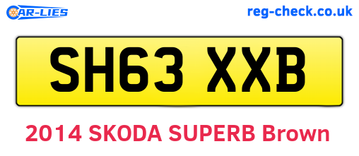 SH63XXB are the vehicle registration plates.