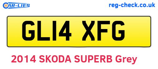 GL14XFG are the vehicle registration plates.