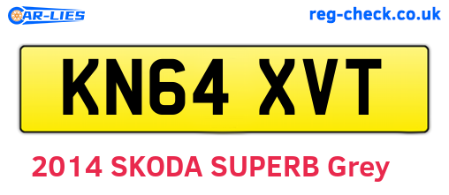 KN64XVT are the vehicle registration plates.