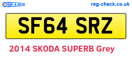 SF64SRZ are the vehicle registration plates.