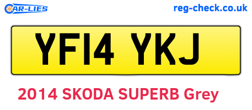 YF14YKJ are the vehicle registration plates.
