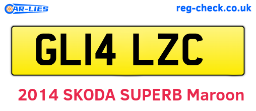 GL14LZC are the vehicle registration plates.
