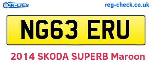 NG63ERU are the vehicle registration plates.