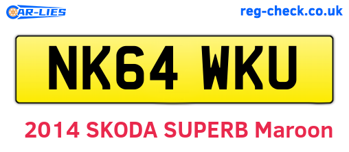 NK64WKU are the vehicle registration plates.