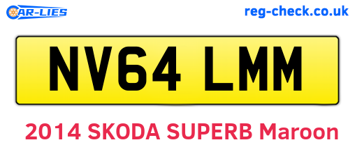 NV64LMM are the vehicle registration plates.