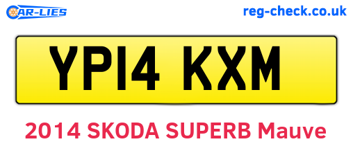 YP14KXM are the vehicle registration plates.