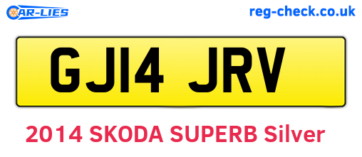 GJ14JRV are the vehicle registration plates.