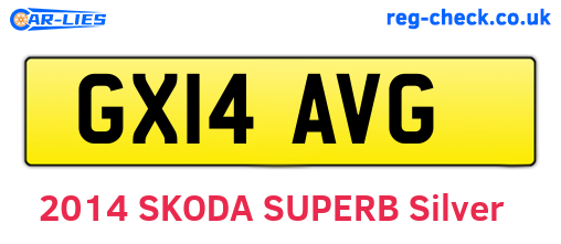 GX14AVG are the vehicle registration plates.