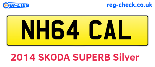 NH64CAL are the vehicle registration plates.