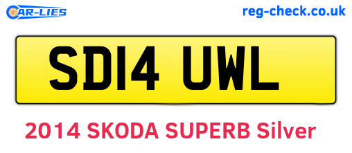 SD14UWL are the vehicle registration plates.