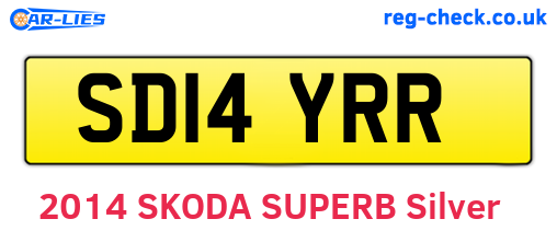 SD14YRR are the vehicle registration plates.