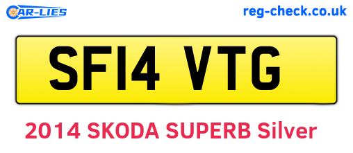 SF14VTG are the vehicle registration plates.